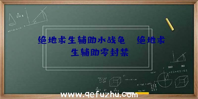 「绝地求生辅助水战龟」|绝地求生辅助零封禁